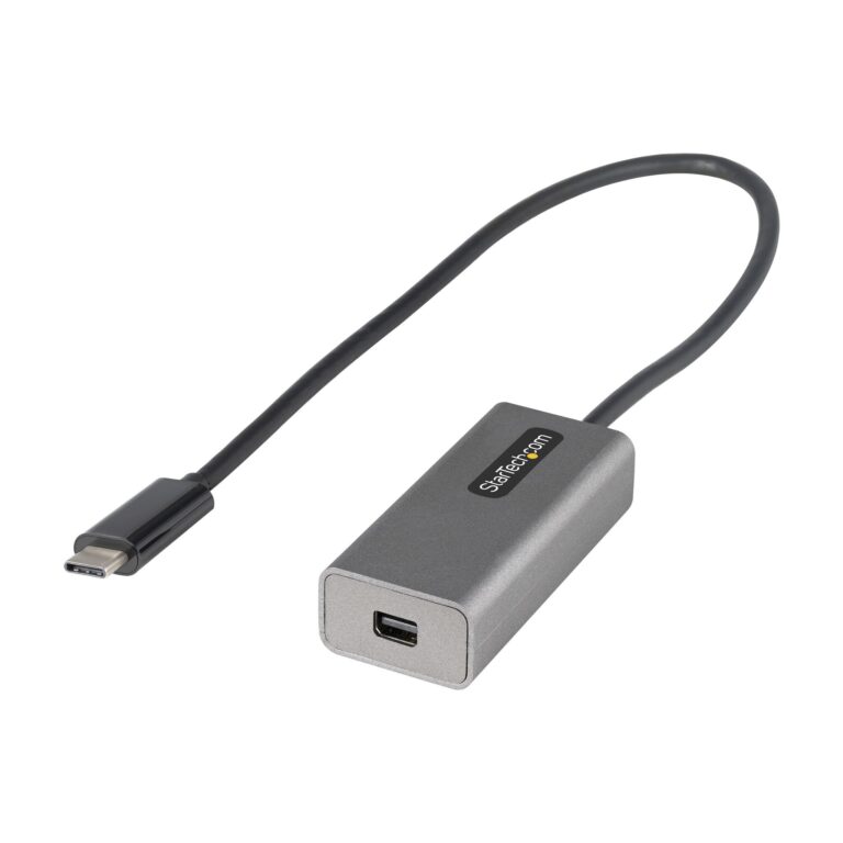 StarTech.com USB C to Mini DisplayPort Adapter – 4K 60Hz USB-C to mDP Adapter Dongle – USB Type-C to Mini DP Monitor – – Upgraded Version of CDP2MDP