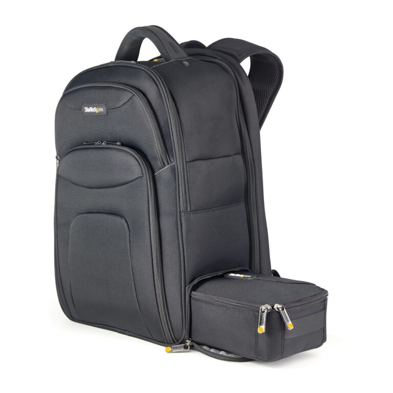 StarTech.com 17.3″ Laptop Backpack with Removable Accessory Organizer Case – Professional IT Tech Backpack for – Notebook/Tablet Pockets
