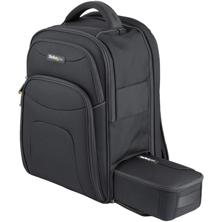 StarTech.com 15.6″ Laptop Backpack with Removable Accessory Organizer Case – Professional IT Tech Backpack for – Notebook/Tablet Pockets