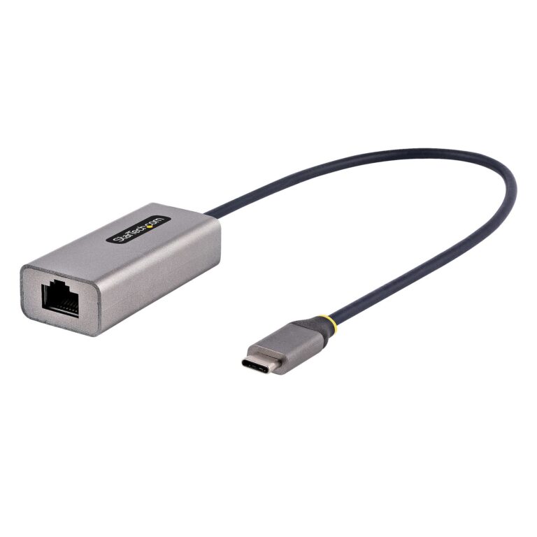 StarTech.com USB-C to Ethernet Adapter, USB 3.0 to Gigabit Ethernet Network Adapter, 10/100/1000 Mbps, USB-C to RJ45 Ethernet Adapter (GbE), 12in