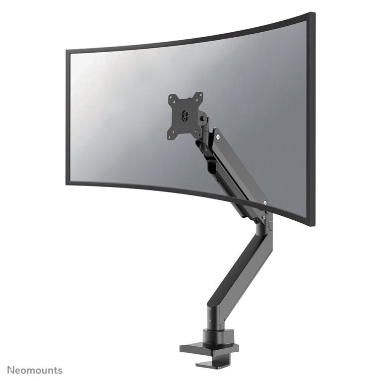 Neomounts NM-D775BLACKPLUS Monitor arm 10-49″ – gas spring – Topfix – 180°-stop