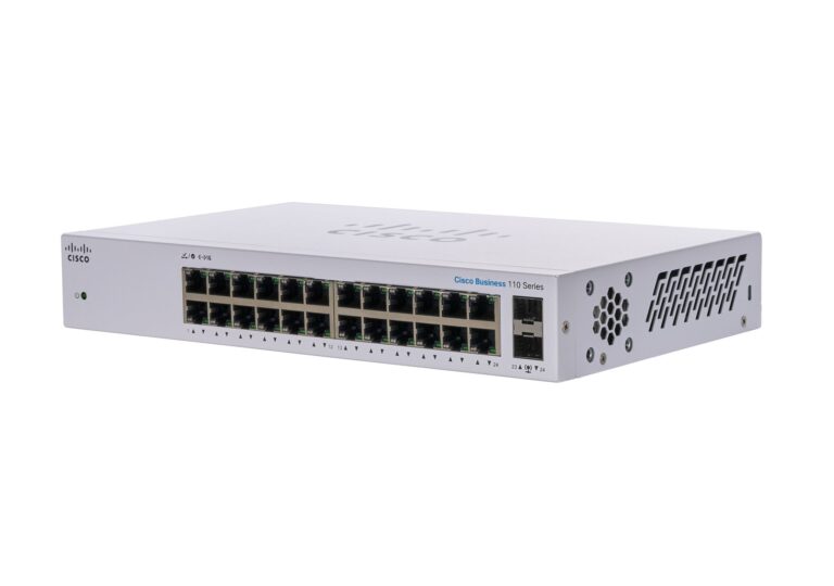 Cisco Business CBS110-24T-D Unmanaged Switch | 24 Port GE | 2x1G SFP Shared | Limited Lifetime Protection (CBS110-24T-D)