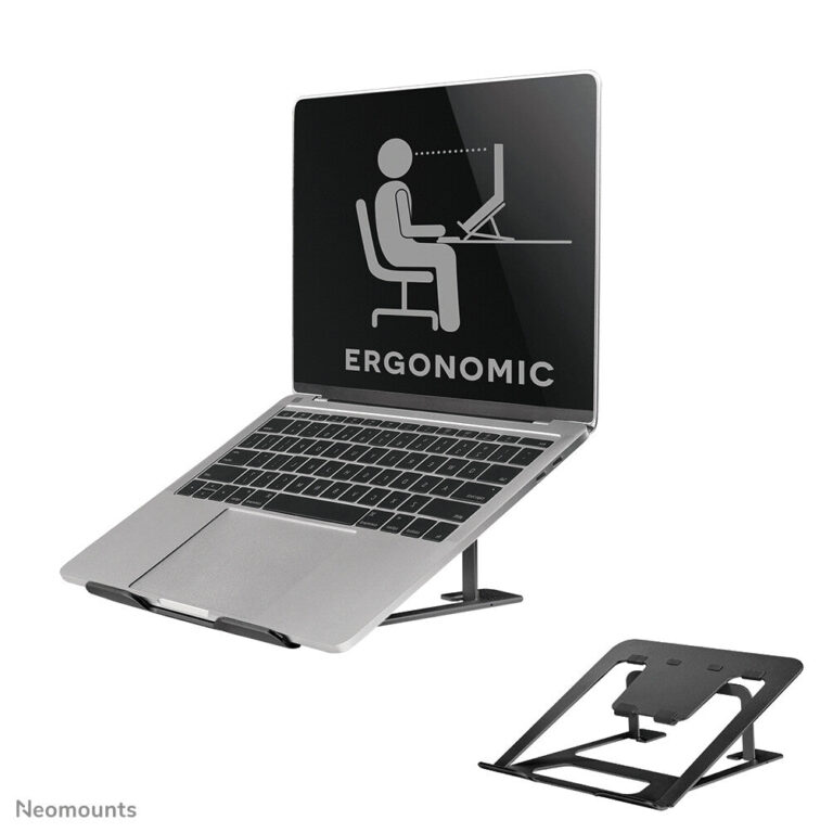 Neomounts NSLS085BLACK Laptop stand 10-17″ – foldable – compact – universal