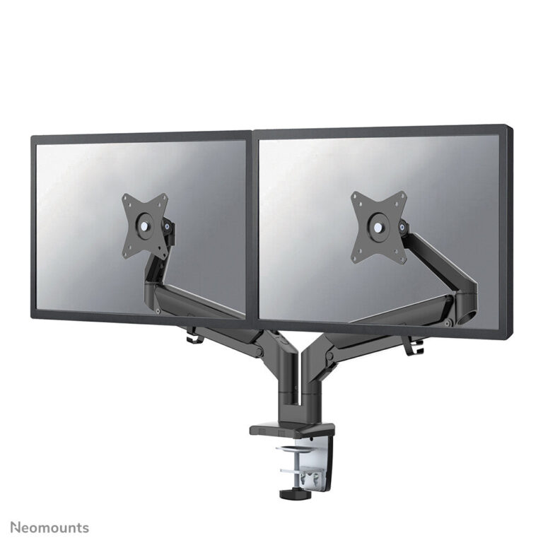 Neomounts DS70-810BL2 Monitor arm 17-32″ – gas spring – space saving – 180°-stop