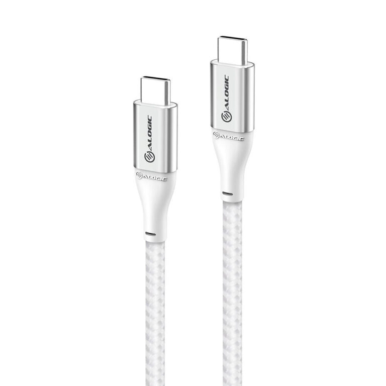 ALOGIC Super Ultra USB 2.0 USB-C to USB-C Cable – 5A/480Mbps – Silver – 1.5m