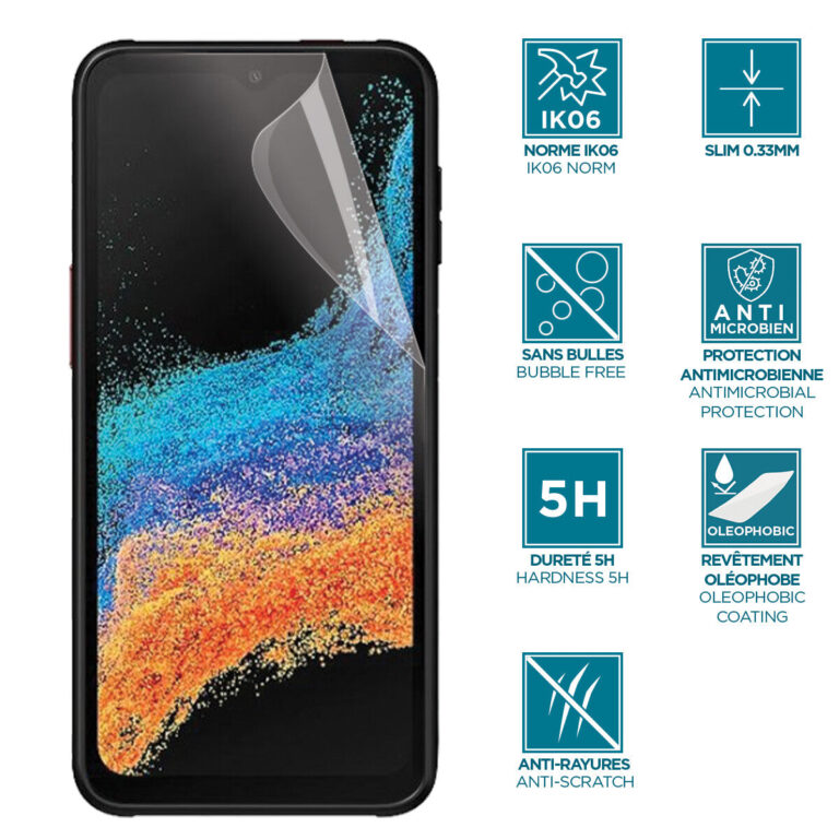 Mobilis 036271 Screen Protector Anti-Shock IK06 – Clear for Galaxy Xcover 7 – 6 Pro 6.6”