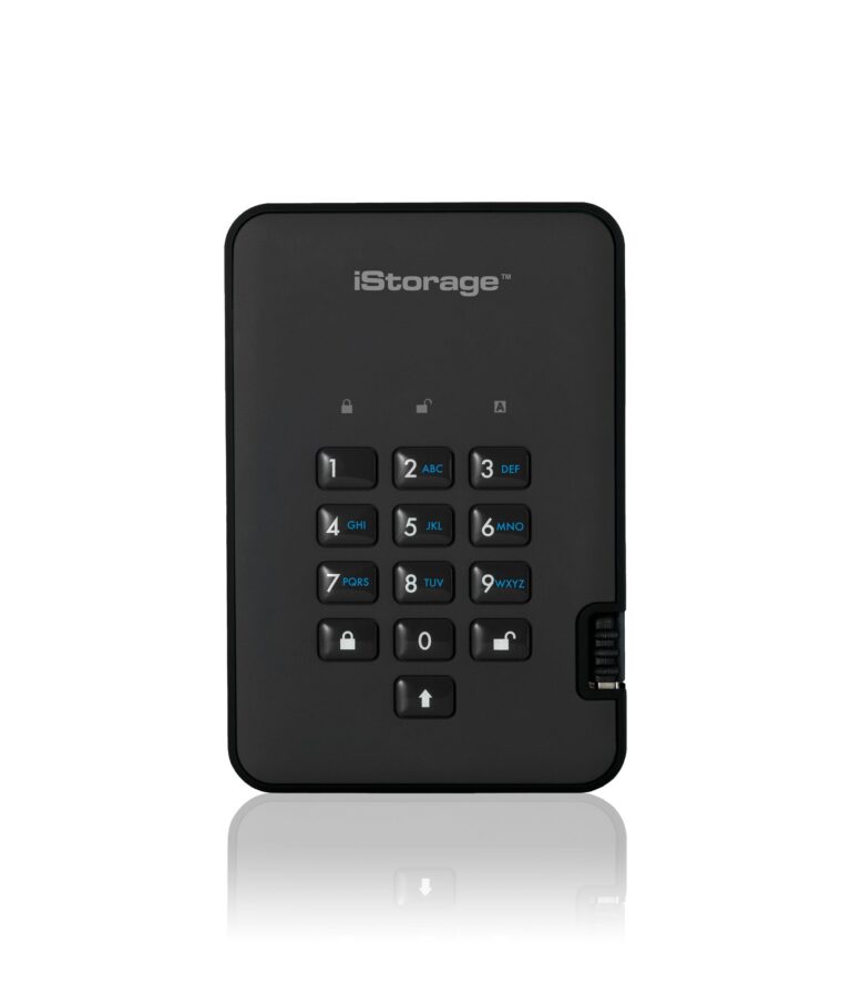 iStorage diskAshur² SSD 128GB Black | Secure Portable Solid State Drive |AES-XTS 256-bit Hardware Encryption | PIN protected | OS & Platform