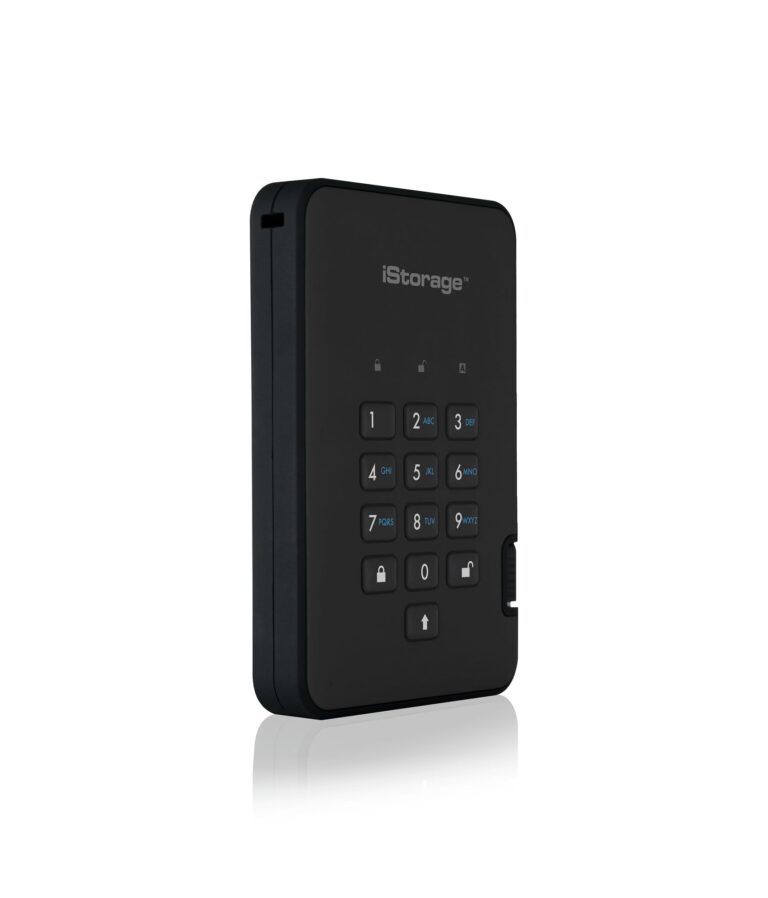iStorage diskAshur² SSD 256GB Black | Secure Portable Solid State Drive |AES-XTS 256-bit Hardware Encryption | PIN protected | OS & Platform
