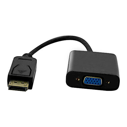 Cablenet 15cm DisplayPort Male 1.2 – VGA 1080p 60Hz Black Cable Adaptor