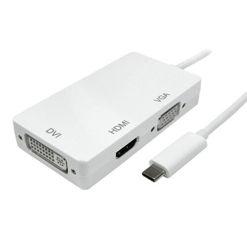 Cablenet 15cm USB 3.1c – HDMI, DVI and VGA Adaptor