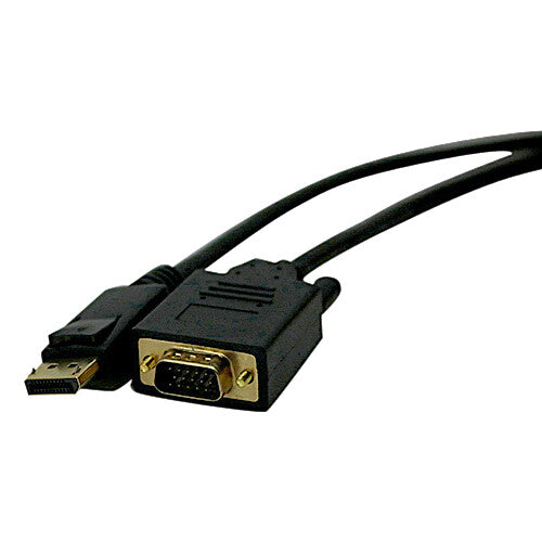 Cablenet 2m DisplayPort 1.2 Male – SVGA HD15 Male 1080i Black PVC Cable