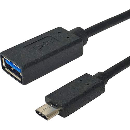 Cablenet 20cm USB 3.1c Male – USB 3.0 Type A Female Tailed Black