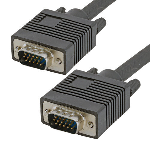 Cablenet 10m SVGA DDC2 HD15 Male – Male Black PVC Cable