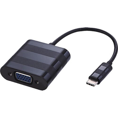 Cablenet 20cm USB 3.1c Male – VGA Female (1920x1080p@60Hz) Tailed Black Active