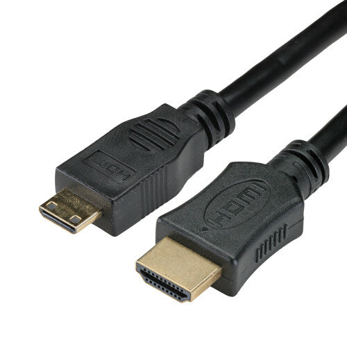 Cablenet 2m HDMI 1.4b Male – HDMI Male Mini C Hi Speed+Ethernet 30AWG Blk Cable
