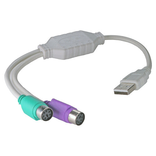Cablenet USB Type A Male – PS2 x 2 Female