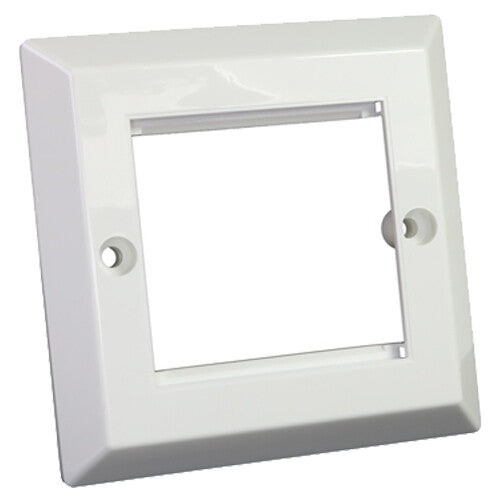 Cablenet Bevelled Faceplate 50mm x 50mm Single Gang