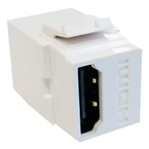 Cablenet HDMI Female – Female (Gold) Keystone White
