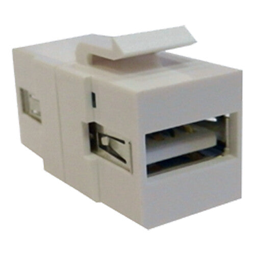 Cablenet USB 2.0 Type A Female – Female Keystone White