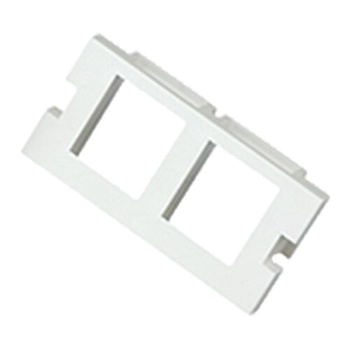 Cablenet 2 Port Keystone Housing (25mm x 50mm) White