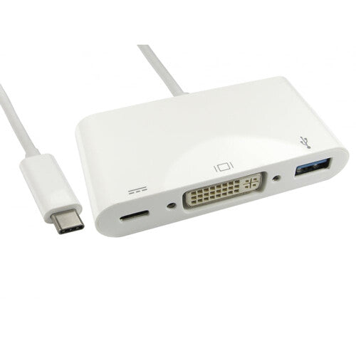 Cablenet 15cm USB 3.1c – DVI & USB 3.0 with PD Function (Power Delivery)