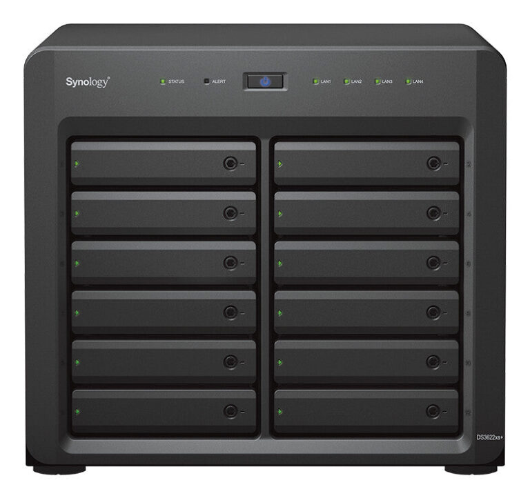 Synology DiskStation DS3622xs+ NAS Desktop Intel® Xeon® D D-1531 16 GB DDR4 72 TB HDD DiskStation Manager Black