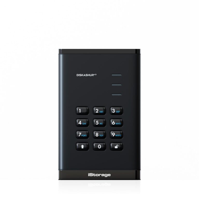 iStorage diskAshur³ SSD 1TB Black | Secure Portable Solid State Drive | FIPS 140-3 Level 3 Complaint |Common Criteria EAL 5+ | PIN protected |
