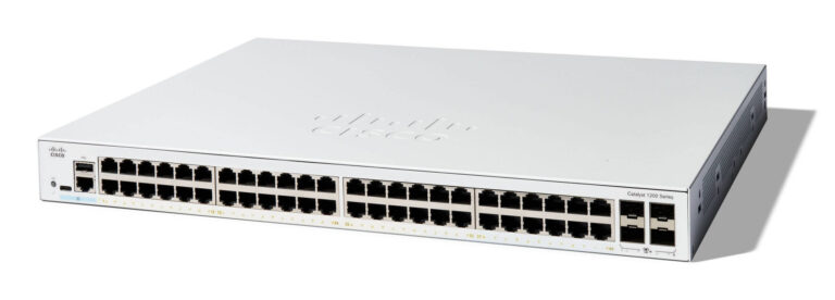 Cisco Catalyst 1200-48T-4X Smart Switch, 48 Port GE, 4x10GE SFP+, Limited Lifetime Protection (C1200-48T-4X)