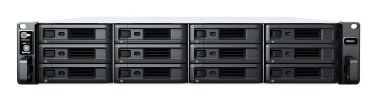 Synology RackStation RS2423+ NAS Rack (2U) Ryzen Embedded V1780B 8 GB DDR4 48 TB HDD DiskStation Manager Black