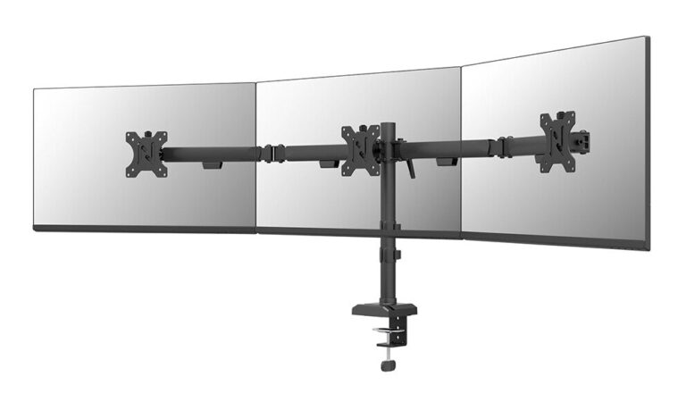 Neomounts DS60-600BL3 Monitor arm 10-27″ – Quick-fix – 180°-stop
