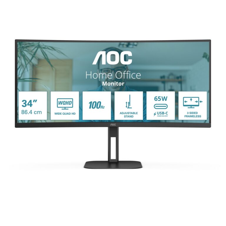 AOC V5 – 34″ UltraWide QHD Monitor (CU34V5C/BK)