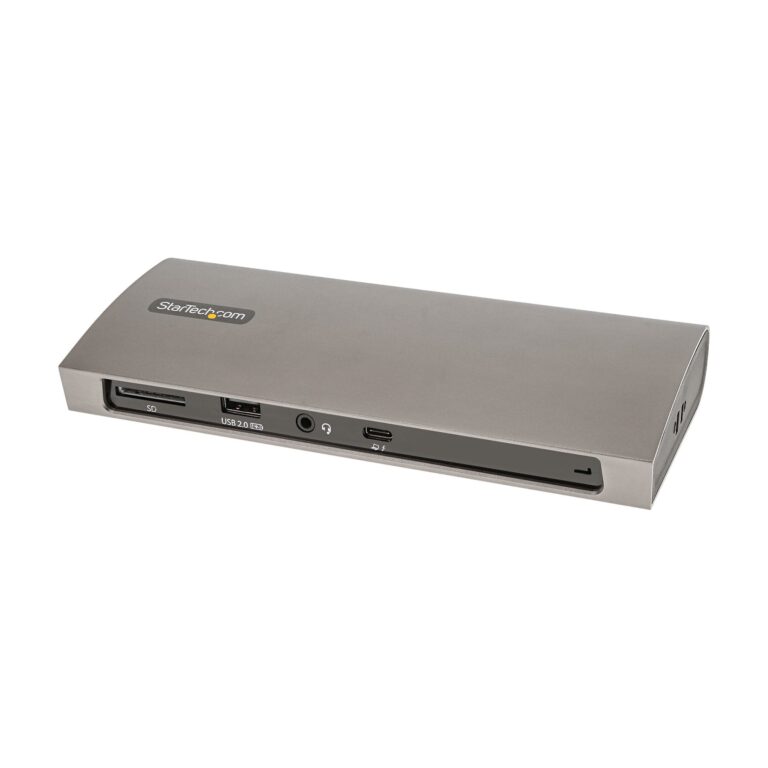 StarTech.com USB-C Docking Station for MacBook Pro / Air M1 M2 M3 M4 M5 & Windows, Universal Dual 4K 60Hz / Single 8K Thunderbolt Dock, 96W Laptop