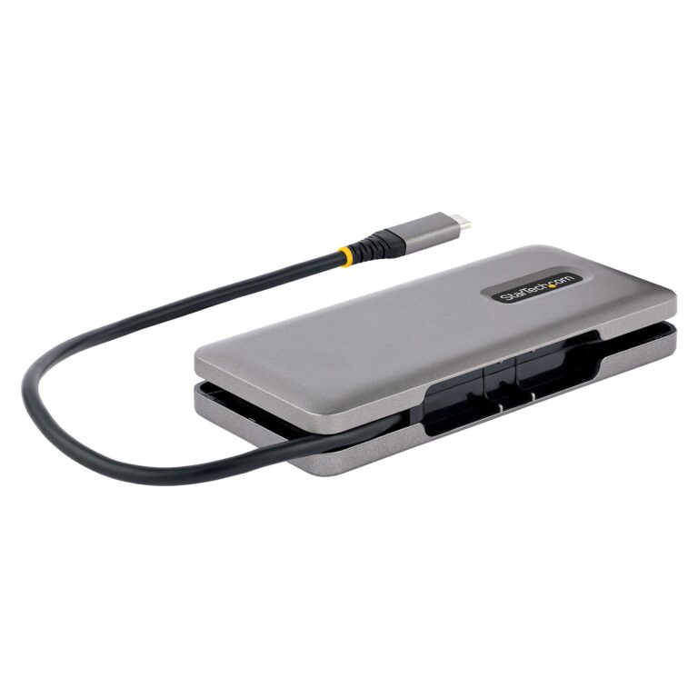 StarTech.com 4-Port USB-C Hub, 4x USB-C Ports, USB 3.2 Gen 2 (10Gbps) – Portable USB C Hub with – USB Type C Hub w/ 12.6in/32cm Wrap-Around Cable
