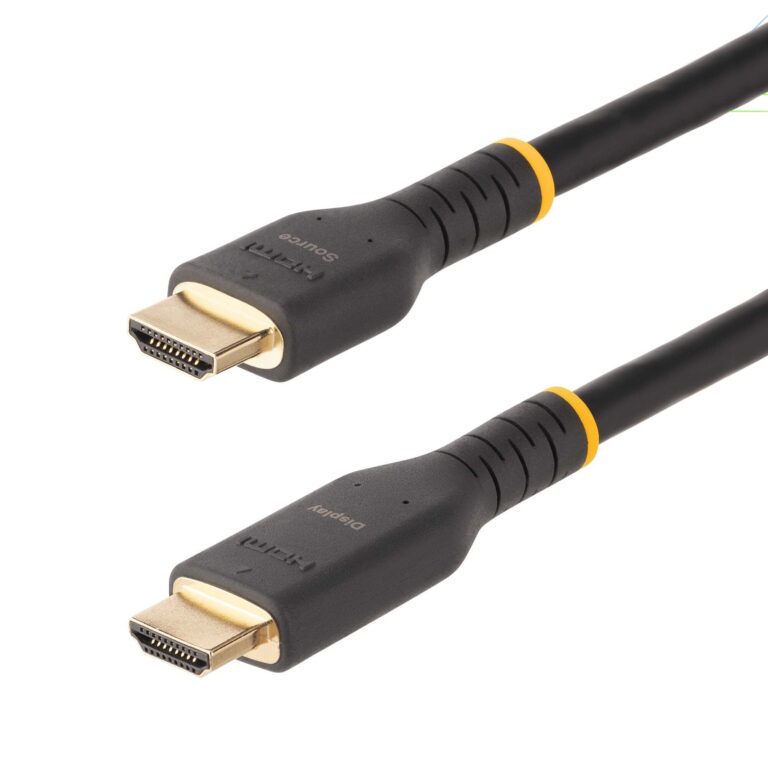 StarTech.com 30ft (10m) Active HDMI Cable w/ Ethernet – HDMI 2.0 4K 60Hz UHD – Rugged HDMI Cord w/ Aramid Fiber – Durable – Heavy-Duty HDMI 2.0 Cable