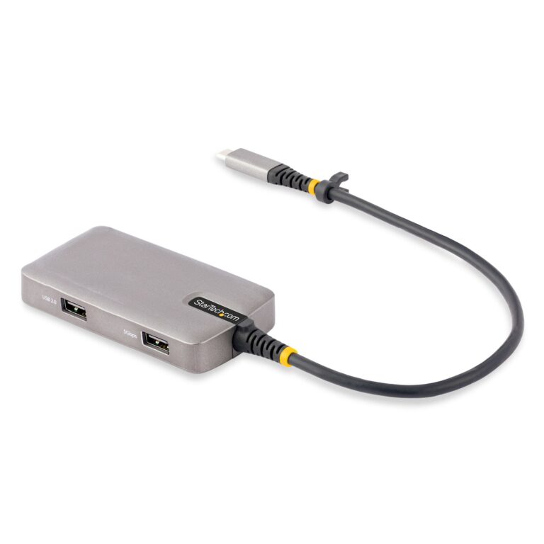 StarTech.com USB-C Multiport Adapter – 4K 60Hz HDMI w/HDR – 3-Port USB Hub – 100W Power Delivery Pass-Through – Works – Windows/macOS/iPadOS/Android™
