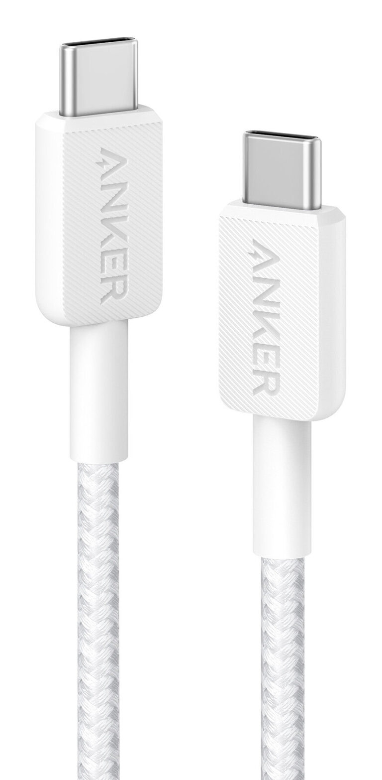 Anker Braided USB-C to USB-C Charging Cable 0.9 m, White