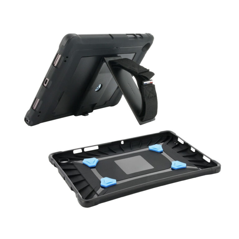 Mobilis PROTECH – Case + 360° handstrap + kickstand for iPad 11” 2025 (11th gen) – iPad 10.9” (10th gen)