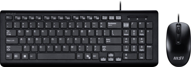 MSI USB Combo Copilot PRO_UK keyboard Mouse included Home/Office QWERTY UK English Black