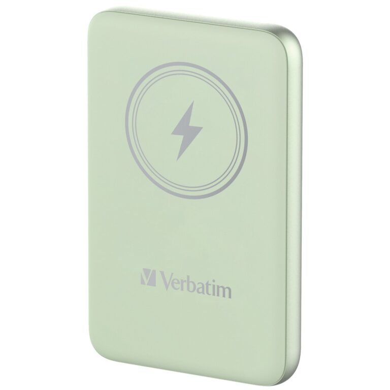 Verbatim Charge ‘n’ Go Magnetic Wireless Power Bank 10000mAh Green