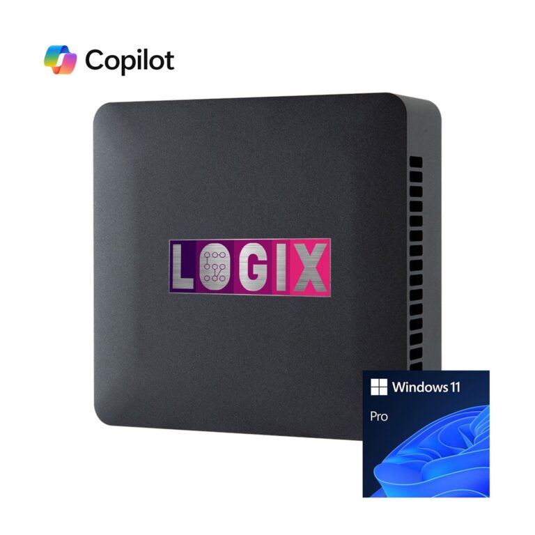 LOGIX Intel Core i5-1335U 4.6GHz 10 Core CPU, 1 x DDR4 16GB SO-DIMM, 500GB Kingston NVMe, Wireless AX & – Pre-Built Intel® Core™ i5 SSD Black