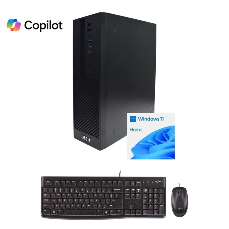 LOGIX 14th Gen Intel Core i7 20 Core Small Form Factor SFF Home / Office PC with 16GB RAM 1TB SSD Wi-Fi 6 + BT Windows 11 Home Keyboard Mouse & 3