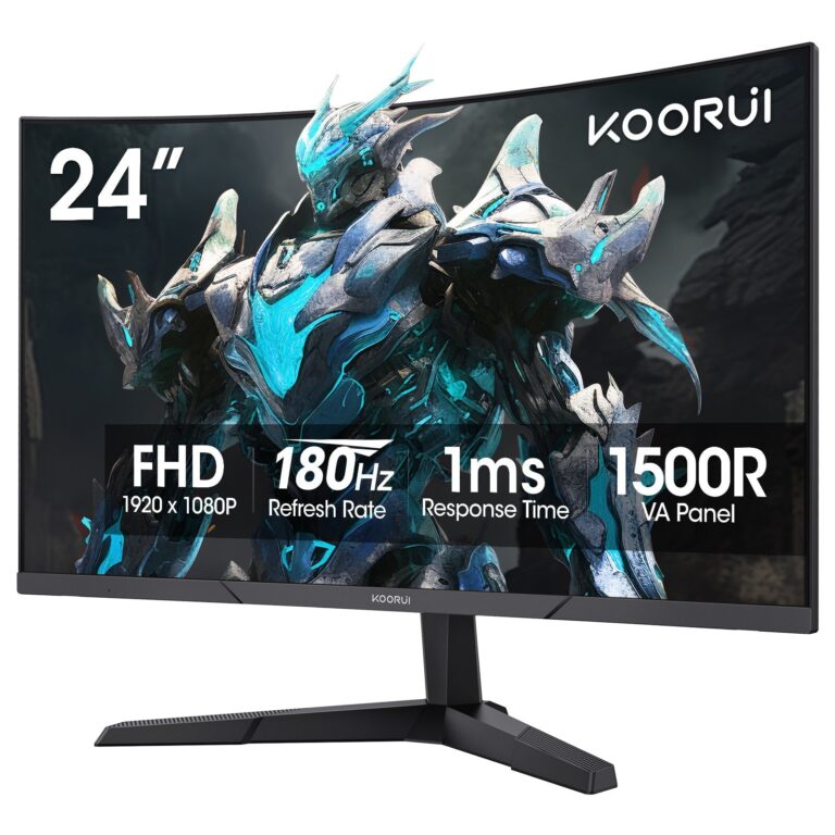 Koorui 24″ FHD 180Hz Curved Gaming Monitor (24E6CA)