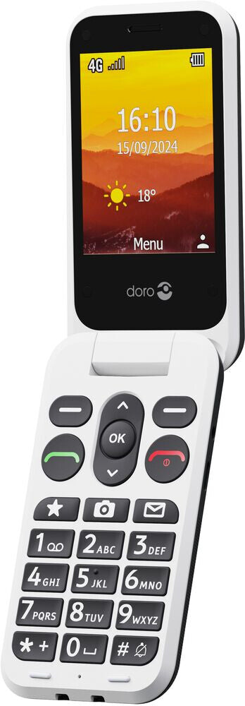 Doro Leva L30 2.8″ Flip Phone (8747) – Graphite/White