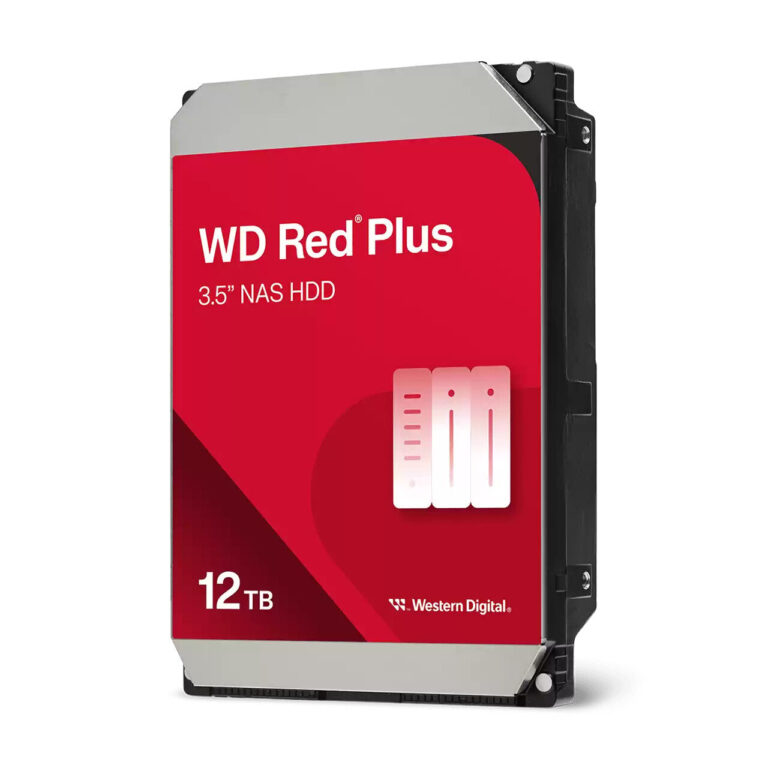 Western Digital Red Plus WD120EFGX internal hard drive 12 TB 7200 RPM 512 MB 3.5″ Serial ATA III