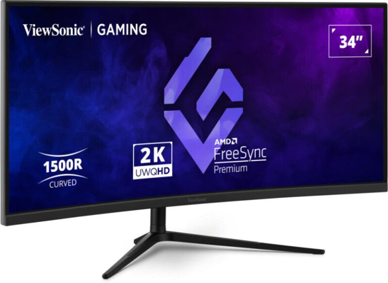 Viewsonic 34″ UltraWide QHD 180Hz Curved Gaming Monitor (VX3418C-2K)