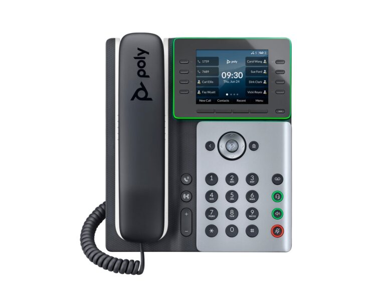 Poly Edge E320 IP Phone and PoE-enabled