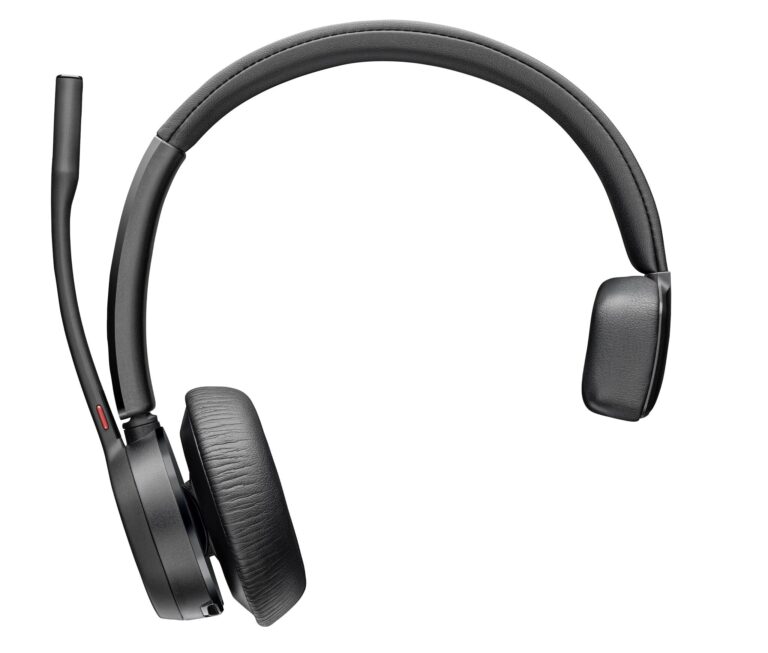 HP Poly Voyager 4310 UC Monaural Headset +BT700 USB-A Adapter +Charging Stand