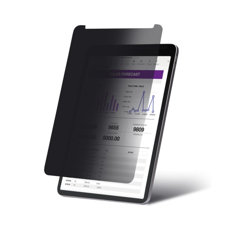 StarTech.com 4-Way Privacy Screen For 12.9-inch iPad Pro, 3rd Gen and Up, For Portrait/Landscape, Touch-Enabled, +/- 30 Deg. View, Blocks up to 51%