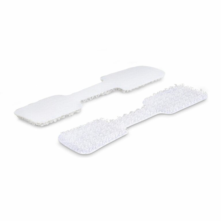 StarTech.com 3.5in (9cm) Cable Labels, 100 Pack, White, Hook-to-Hook Fastener Cable Tags, Write-On Cord Labels for Cable Management, Cord
