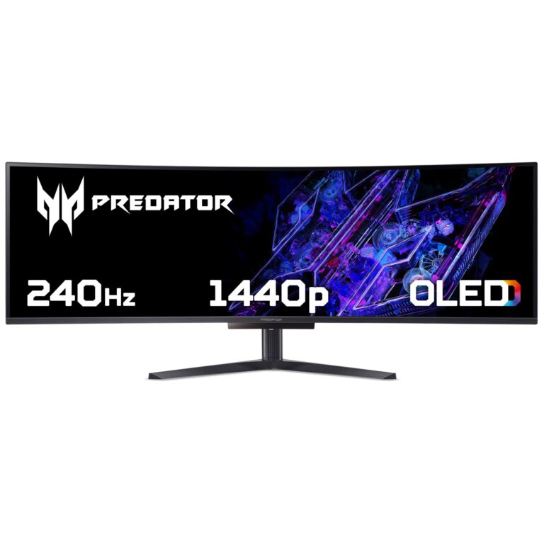 Acer Predator 49″ Dual QHD 240Hz QD-OLED Curved Gaming Monitor (X49X)